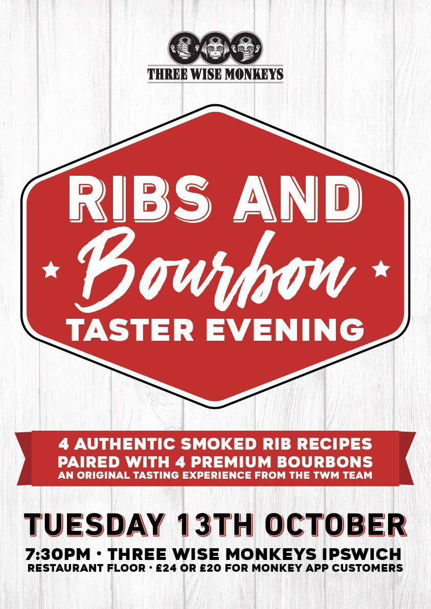 Ribs and Bourbon Taster Night Poster